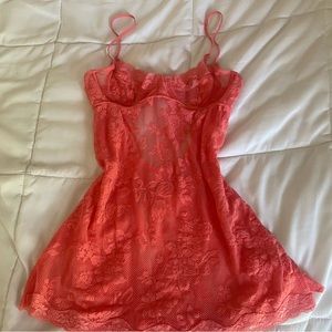 hot pink Victoria Secret Lace Lingerie